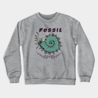 FOSSIL, band merchandise, skull design Crewneck Sweatshirt